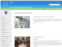 Tablet Screenshot of pfarrei-fuerstenzell.de